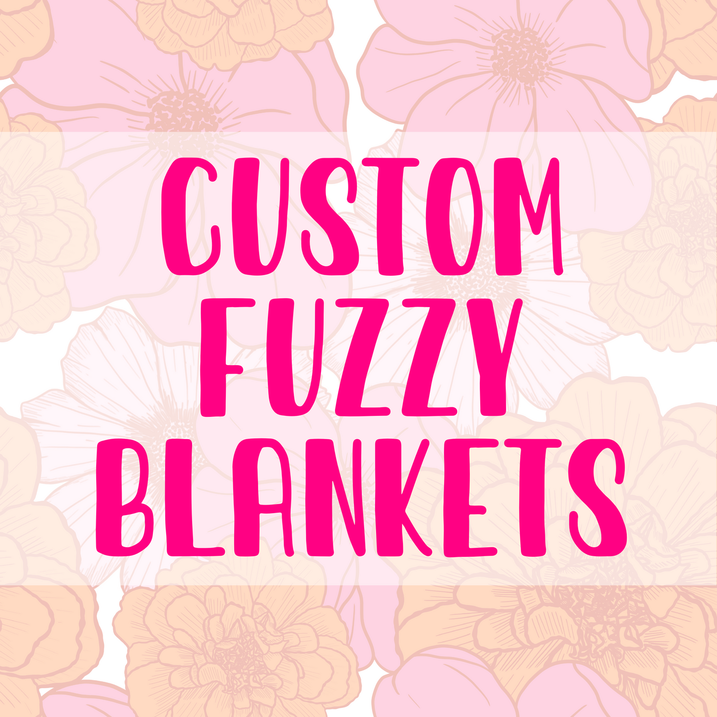 You Pick Design Fuzzy Blanket