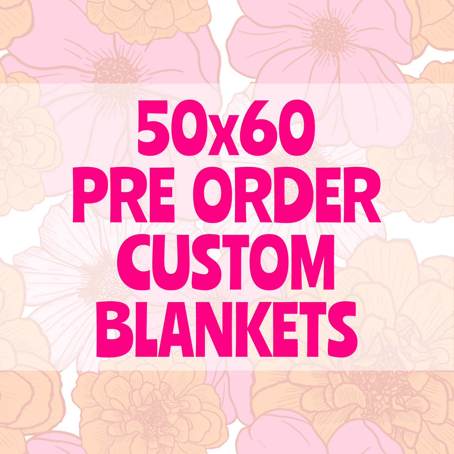 You Pick Design Fuzzy Blanket PRE ORDER