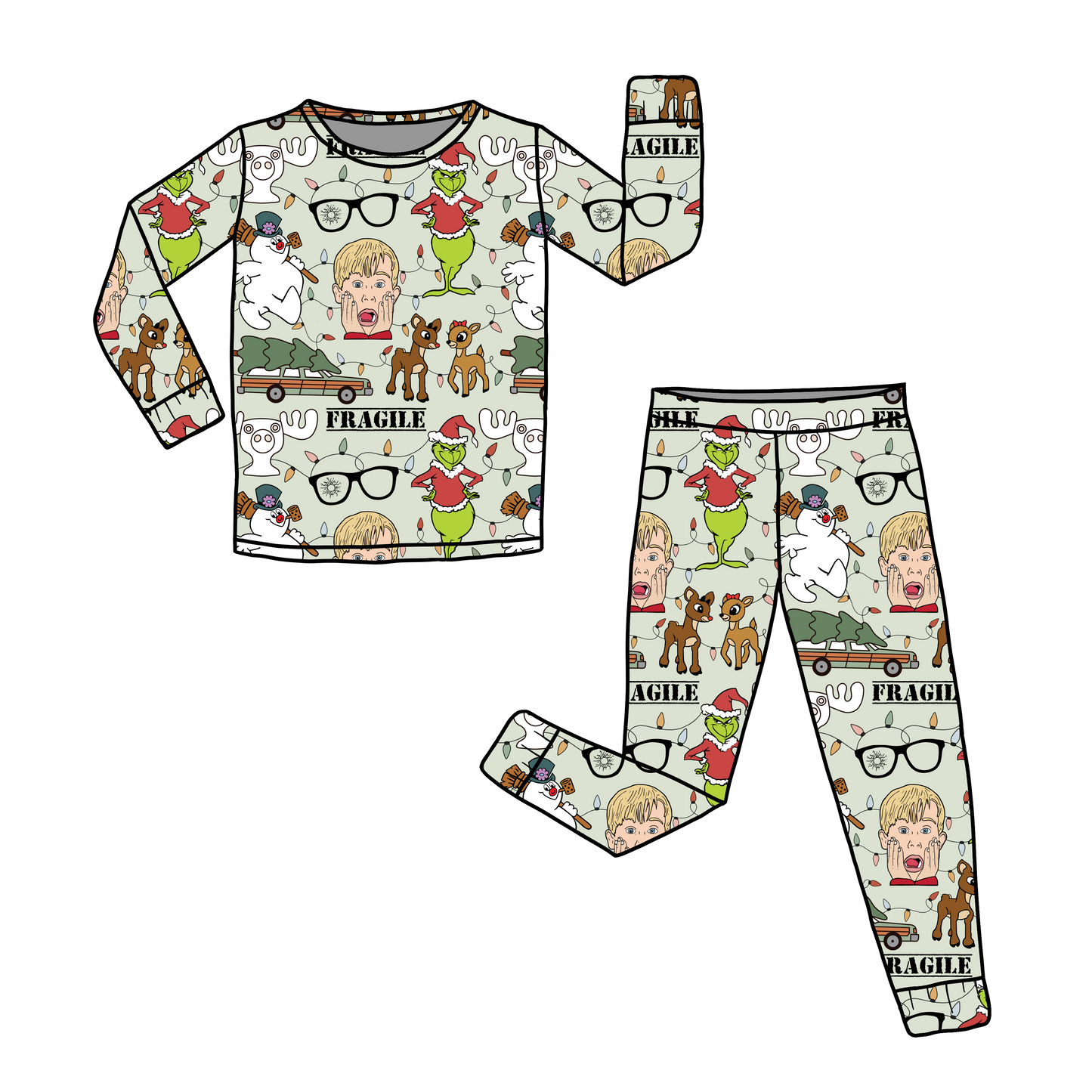 Christmas 🌲 KIDS ZIPPIES & LONG SLEEVE/PANTS SETS